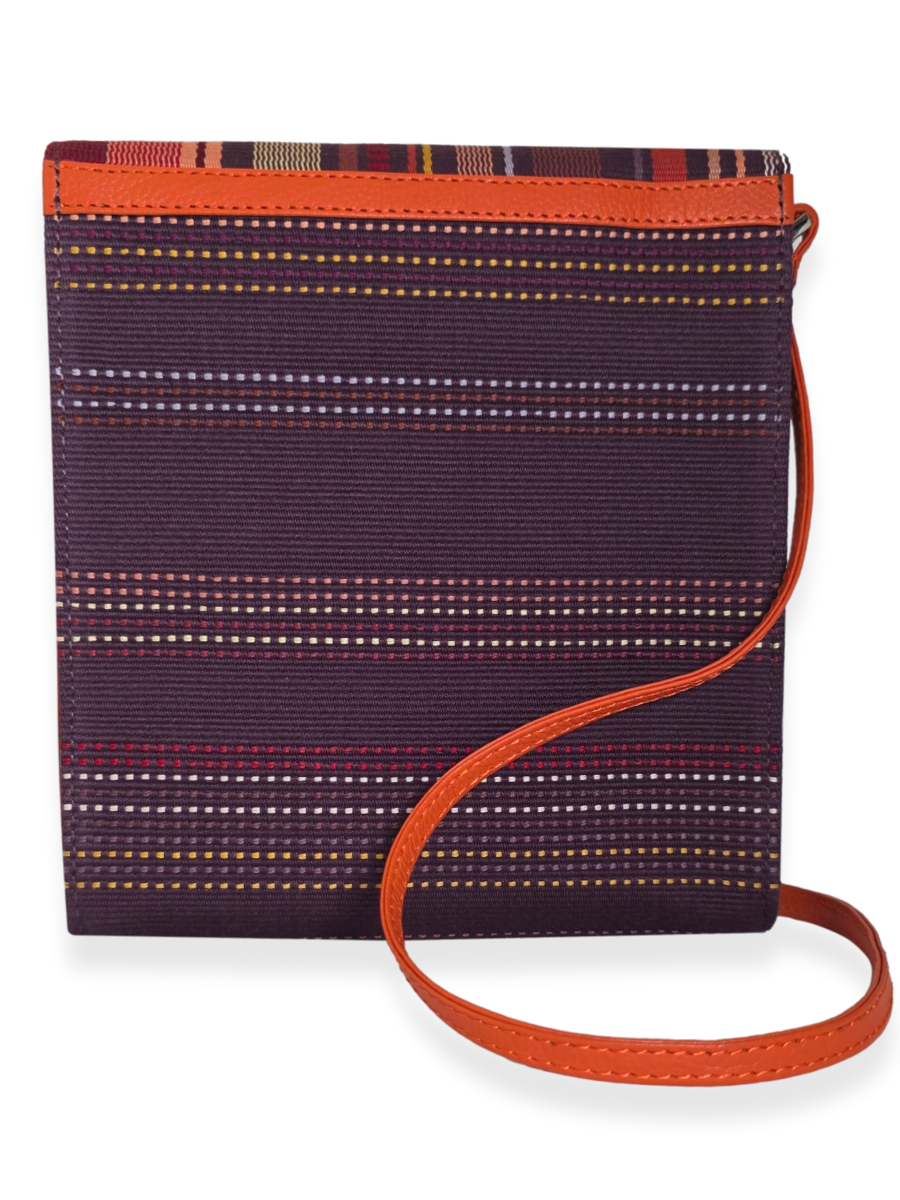 Handwoven KUSKAYA Crossbody Handbag Purple - QintiPeru.com