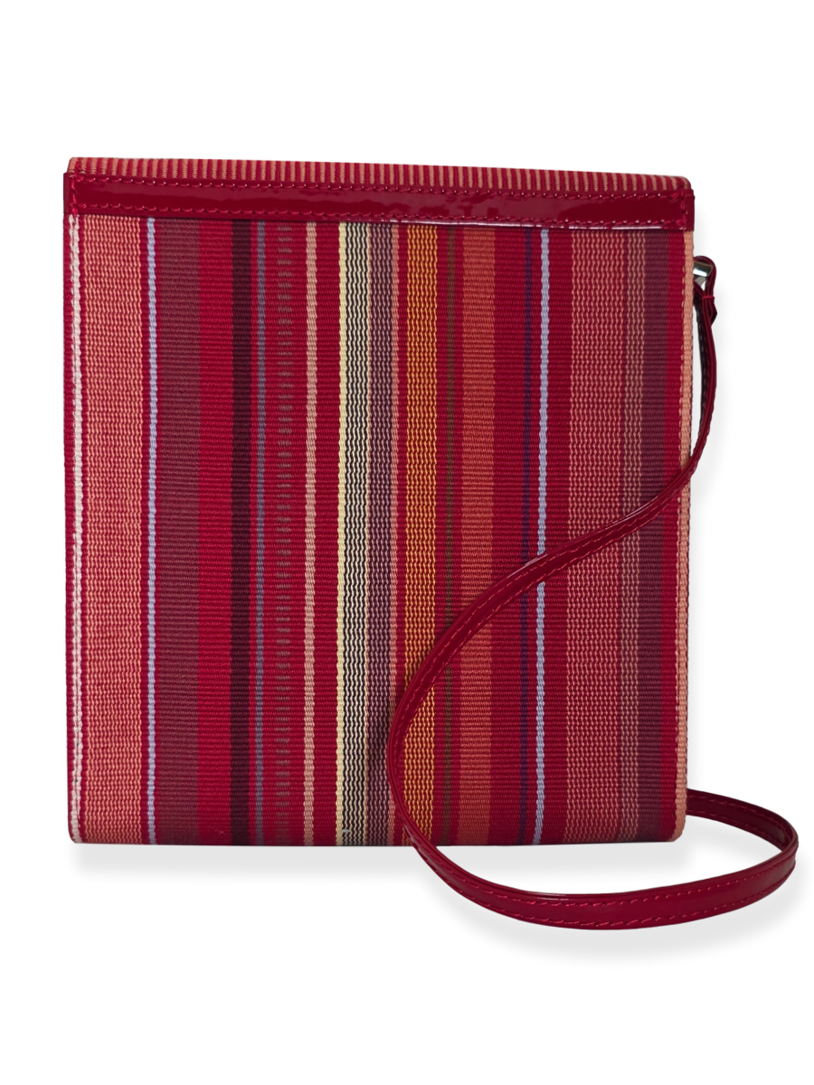 Handwoven KUSKAYA Crossbody Handbag Reds - QintiPeru.com