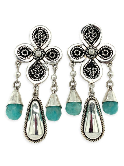 Andean Opal Dream Catcher Earrings