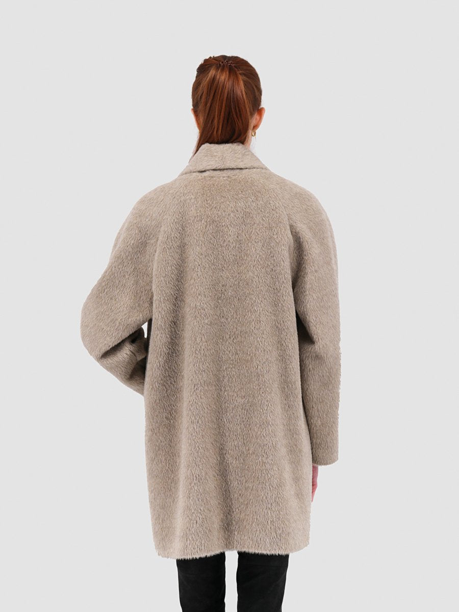 Suri Alpaca Swing Coat - Qinti - The Peruvian Shop