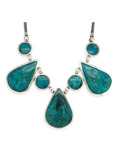 Chrysocolla Teardrop Necklace